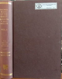 Image of The Sacred Books of The East Vol. 3 : The Sacred Books of China Part I